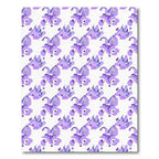 Lavender Floral Swirl Composition Rug