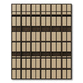 Modern Industrial Brown Grid Window Overlay Rug