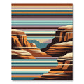 Earthy Canyon Landscape Horizon Rug