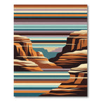 Earthy Canyon Landscape Horizon Rug