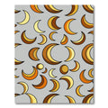 Modern Golden Crescent Moon Celestial Rug