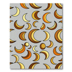 Modern Golden Crescent Moon Celestial Rug