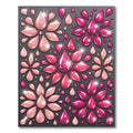 Sparkling Pink Petal Drop Arrangement Rug