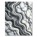 Modern Monochromatic Abstract Marble Swirl Rug
