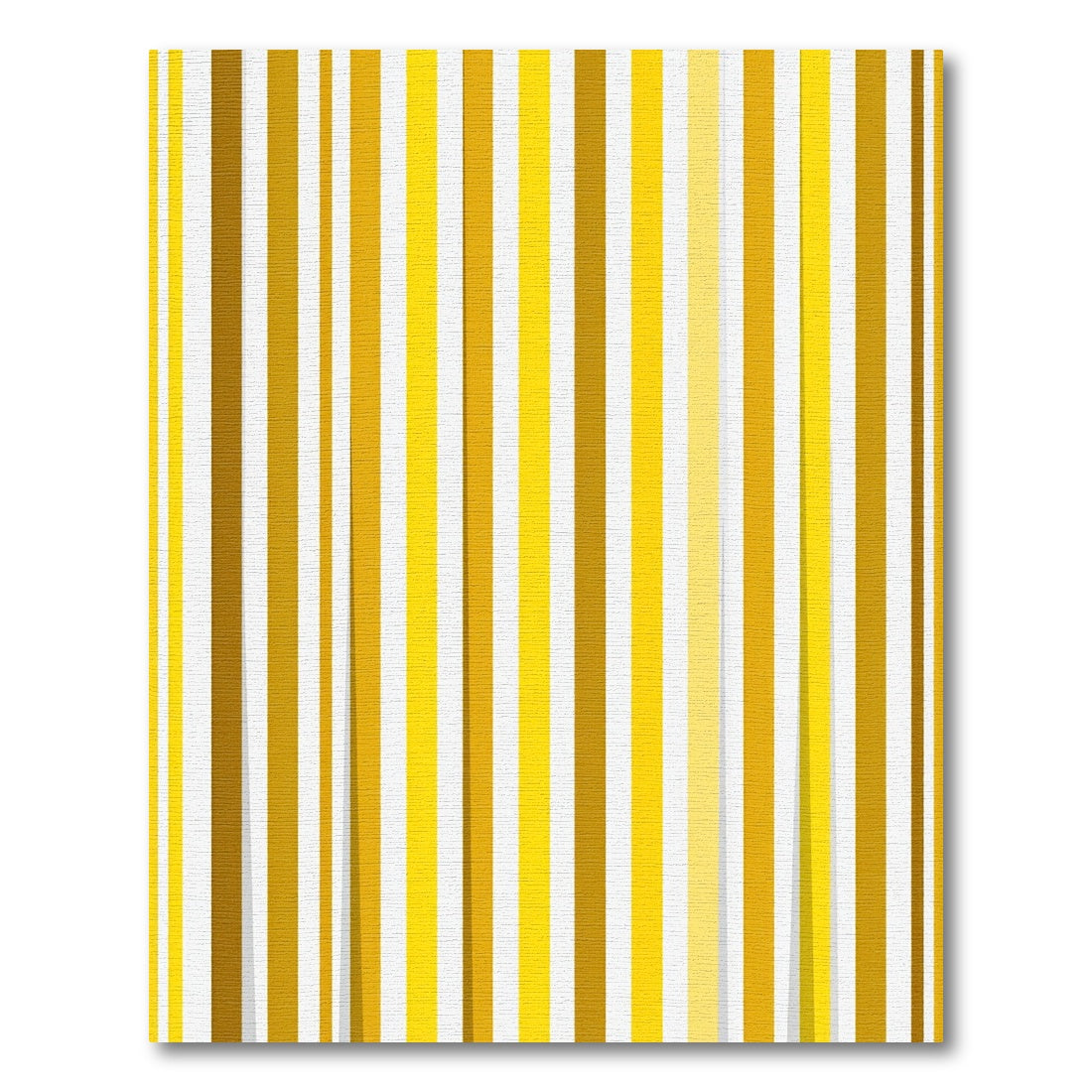Modern Golden Ochre Vertical Stripe Rug