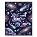 Ethereal Cosmic Unicorn Celestial Galaxy Rug