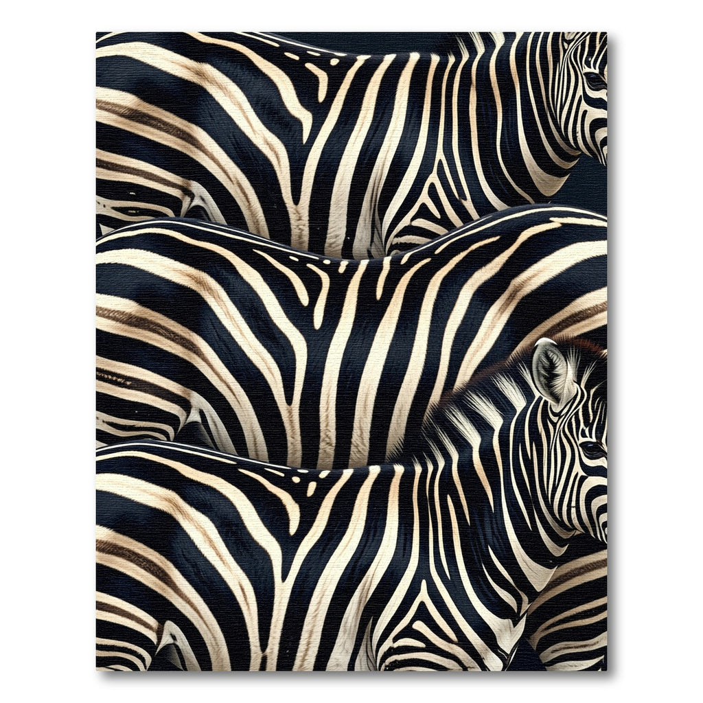 Wild Zebra Animal Print Rug