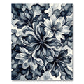 Monochromatic Abstract Floral Bloom Rug
