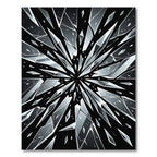 Shattered Ice Crystal Burst Rug