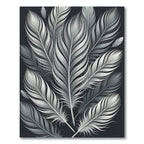 Monochrome Feather Cascade Rug