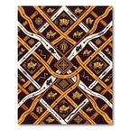 Golden Camel Caravan Geometric Ochre Rug