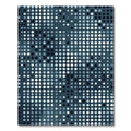 Modern Blue Gradient Polka Dot Rug