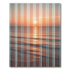Sunset Ocean Horizon Stripes Rug