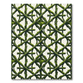 Mossy Botanical Lattice Vine Trellis Rug