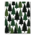 Forest Pine Tree Silhouette Artwork Rug