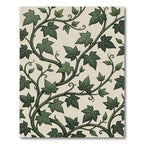 Lush Green Ivy Leaf Botanical Vine Rug