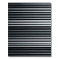 Minimalist Linear Gray Monochromatic Stripe Rug