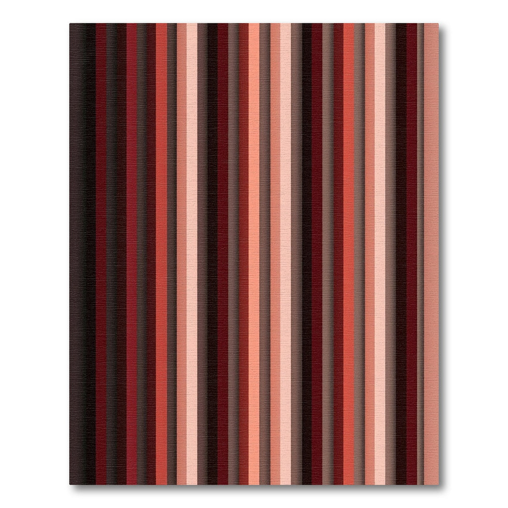 Graduated Red Vertical Stripe Rug
