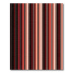 Graduated Red Vertical Stripe Rug