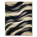 Monochromatic Abstract Flowing Wave Rug