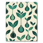 Mid Century Green Sprout Vase Harmony Rug