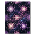 Cosmic Purple Starburst Nebula Rug