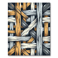 Woven Winter Wood Plank Texture Rug