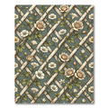 Sage Floral Trellis Climbing Rose Rug