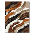 Earthy Tones Abstract Brush Stroke Rug