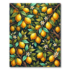 Vibrant Mediterranean Lemon Tree Orchard Rug