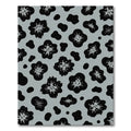 Abstract Black White Grey Blotches Rug