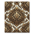 Antique Gold Ornate Medallion Rug