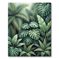Emerald Jungle Botanical Composition Rug