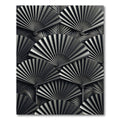 Monochromatic Fan Foliage Abstract Rug