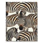Monochrome Zebra Stripe Animal Illustration Rug