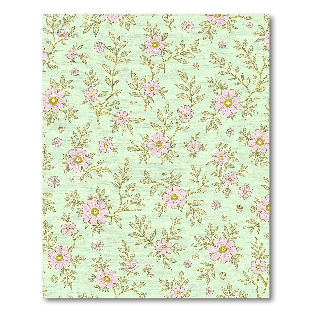 Pastel Pink Blossom Branch Pattern Rug