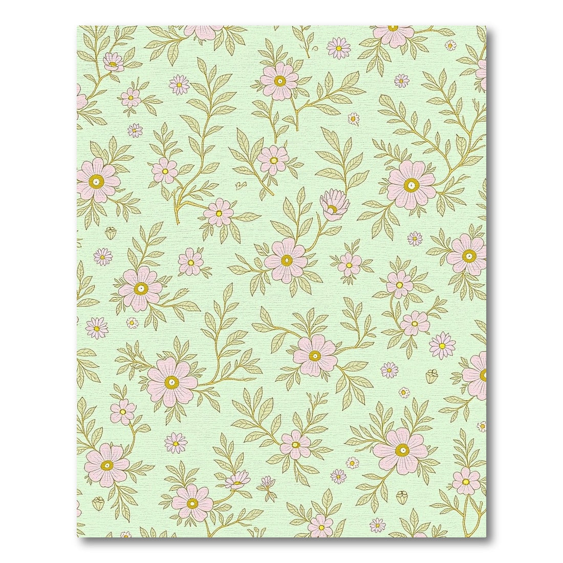 Pastel Pink Blossom Branch Pattern Rug