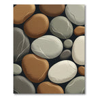 Earthy Tones Neutral Stone Pebble Rug