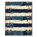 Vintage Maritime Sailor Navy Striped Uniform Rug
