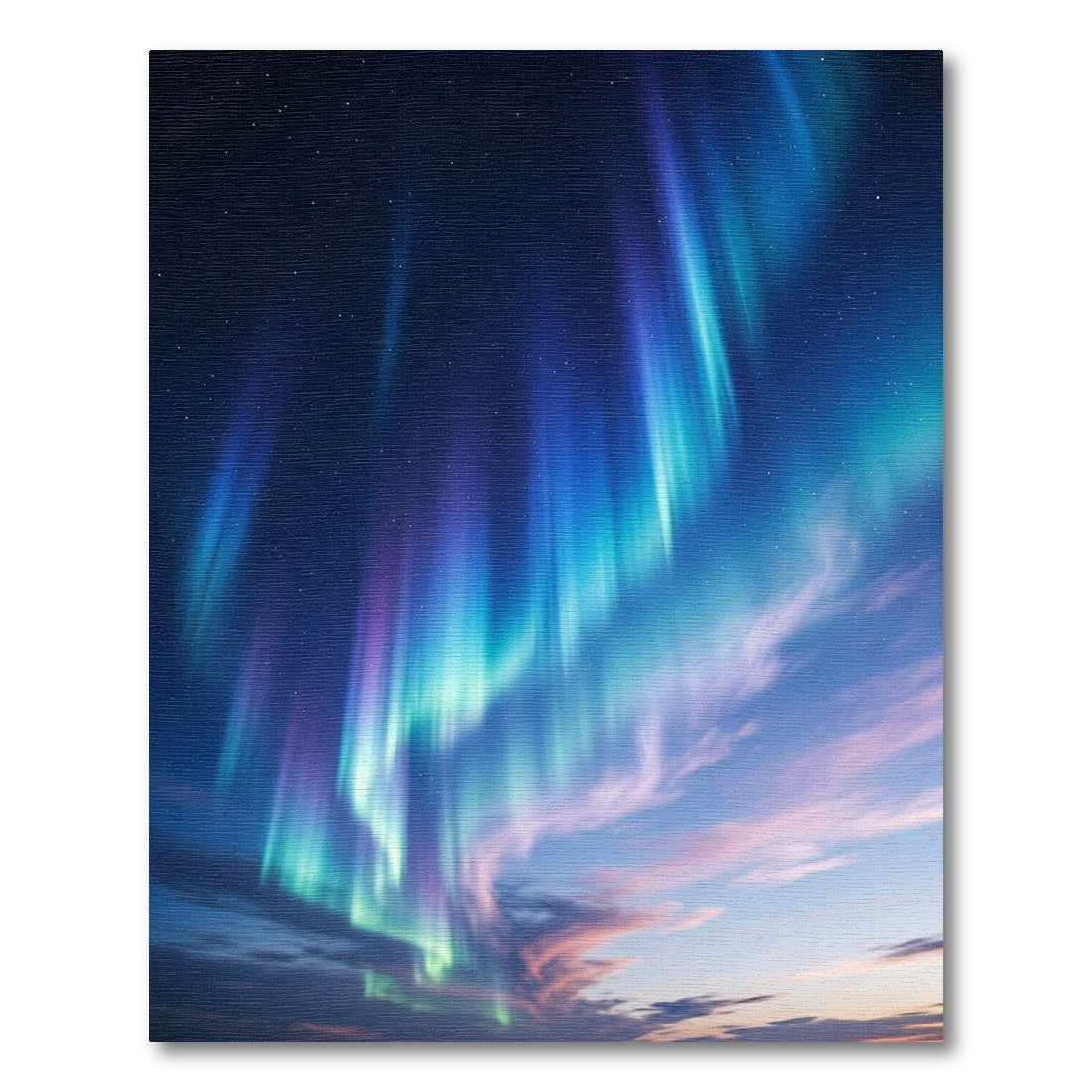 Celestial Sky Aurora Swirls Rug