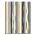 Neutral Wavy Stripe Composition Rug