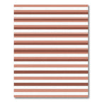 Terracotta Cream Striped Horizon Rug