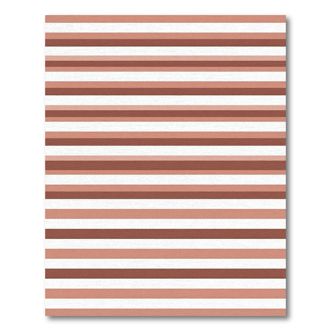 Terracotta Cream Striped Horizon Rug