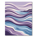 Purple Ocean Waves Abstract Rug
