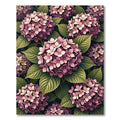 Romantic Blush Hydrangea Floral Garden Rug