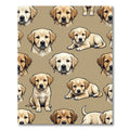 Adorable Golden Retriever Puppy Cream Rug