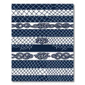 Navy Nautical Rope and Fishing Net Rug