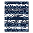 Navy Nautical Rope and Fishing Net Rug