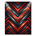 Crimson Gray Chevron Sharp Angle Rug