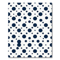 Minimalist Navy Polka Dot Grid Rug